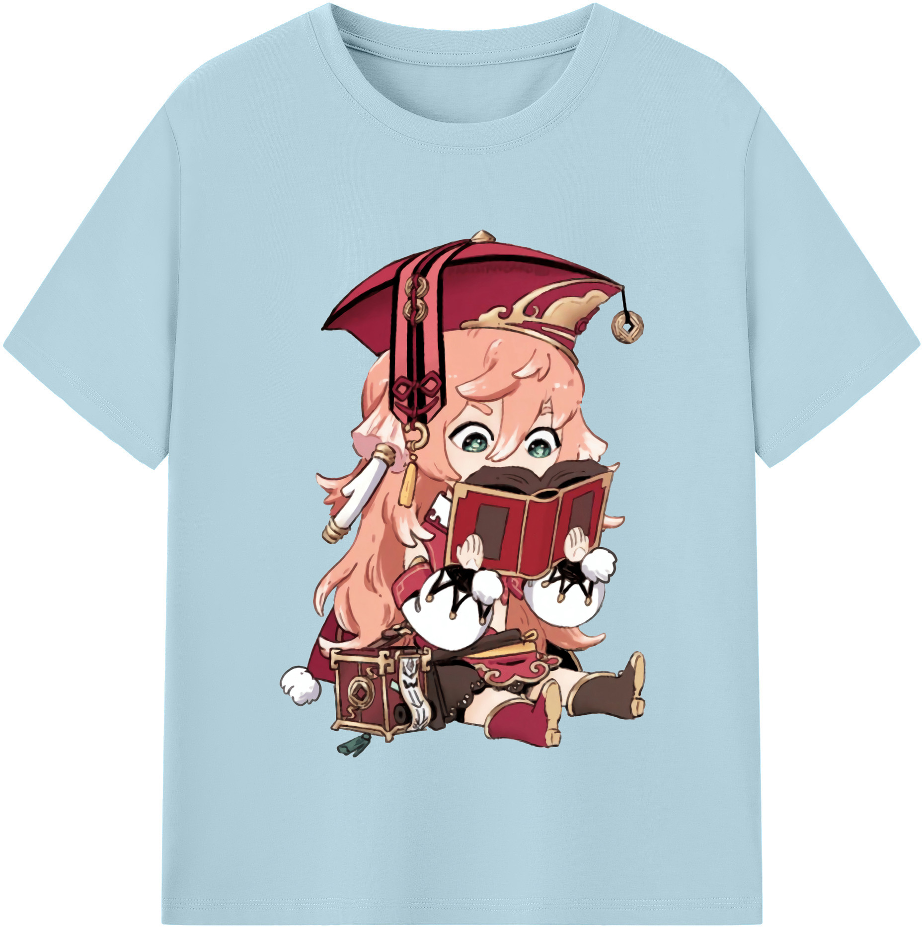 げんし神 ヤンフェイ genshin Yanfei 綿100％半袖Tシャツ（フロントプリント）